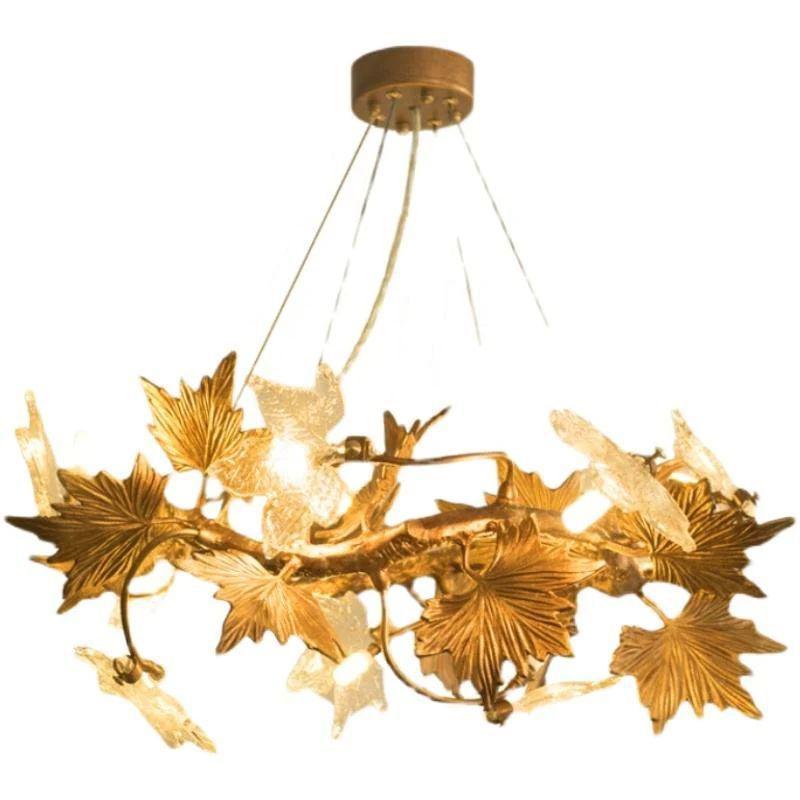 Maple Leaf Branch Chandelier - D120cm (D47¼")casivra