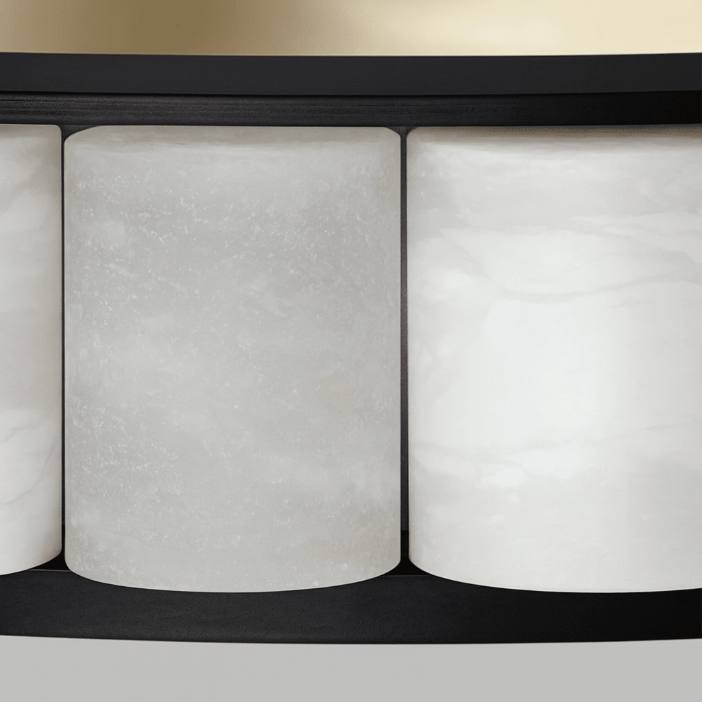 Hampton marble chandelier full fixture view