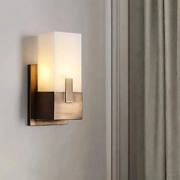 Altara marble wall sconce full view