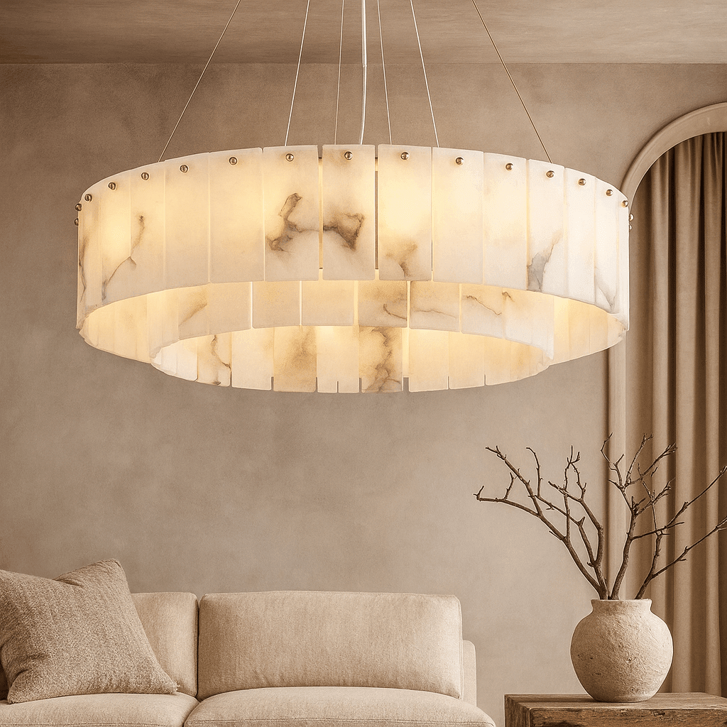 buyOakley Layered Marble Chandelier - Morsale