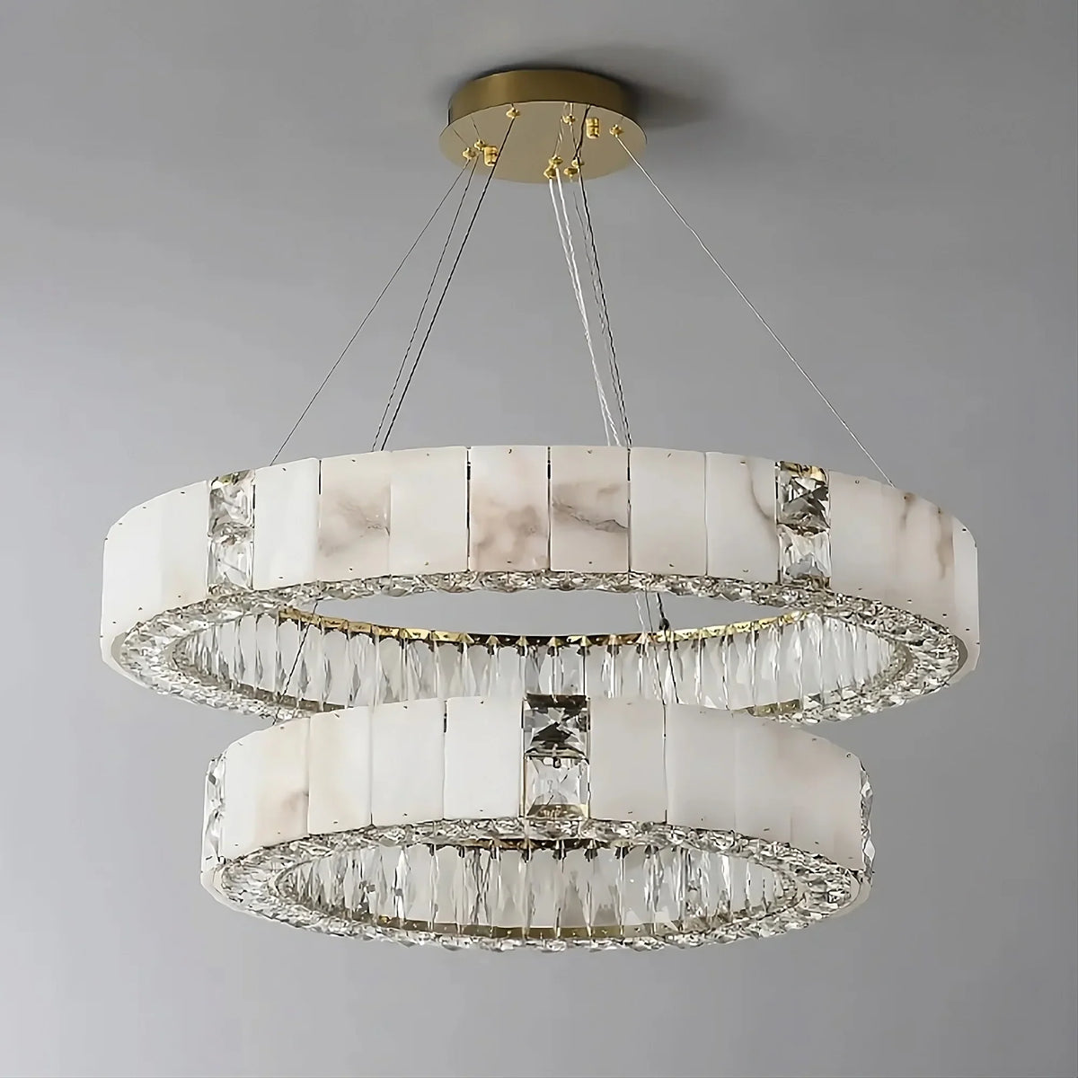 buyStafford Marble & Crystal Chandelier - Morsale
