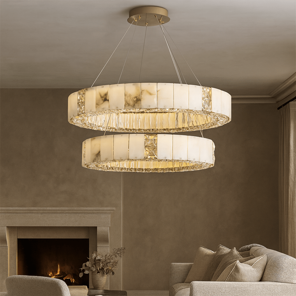 buyStafford Marble & Crystal Chandelier - Morsale