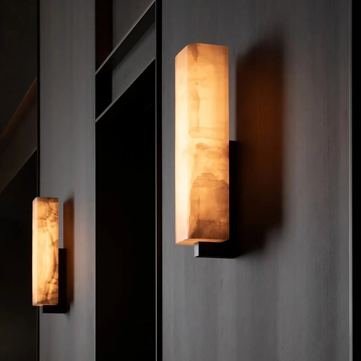 Alton marble wall sconce full view