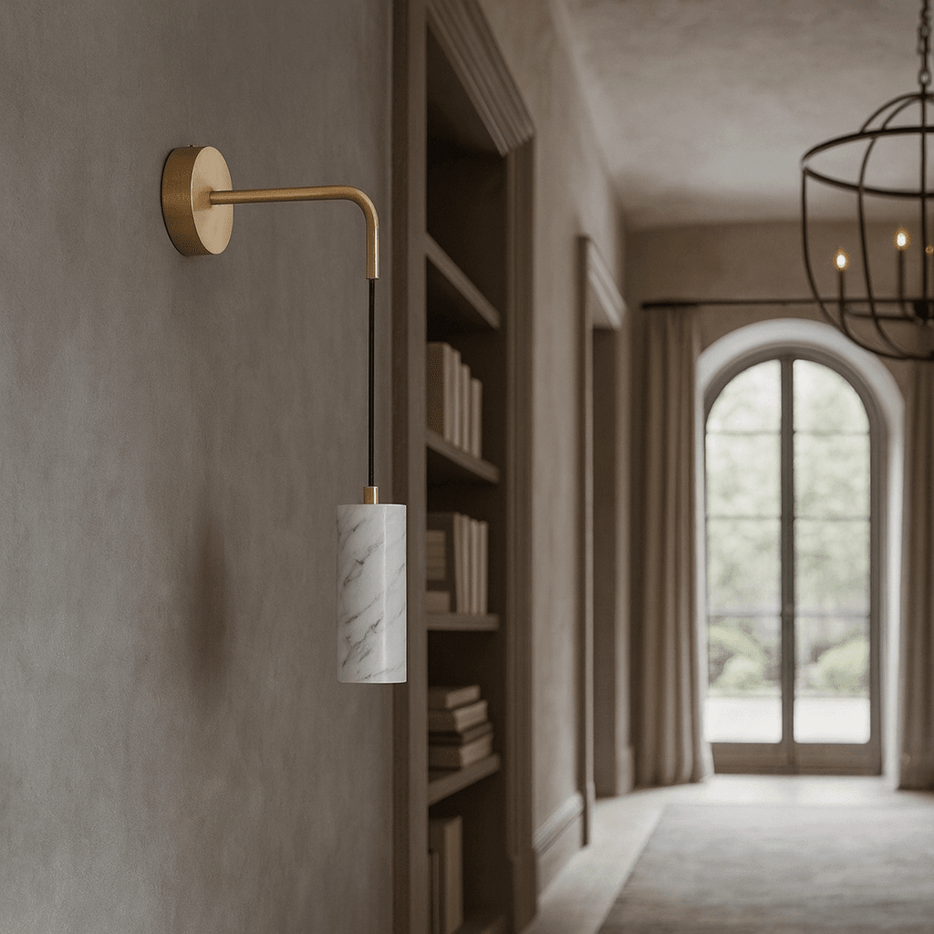 Detail of marble veining on the Biltmore sconce