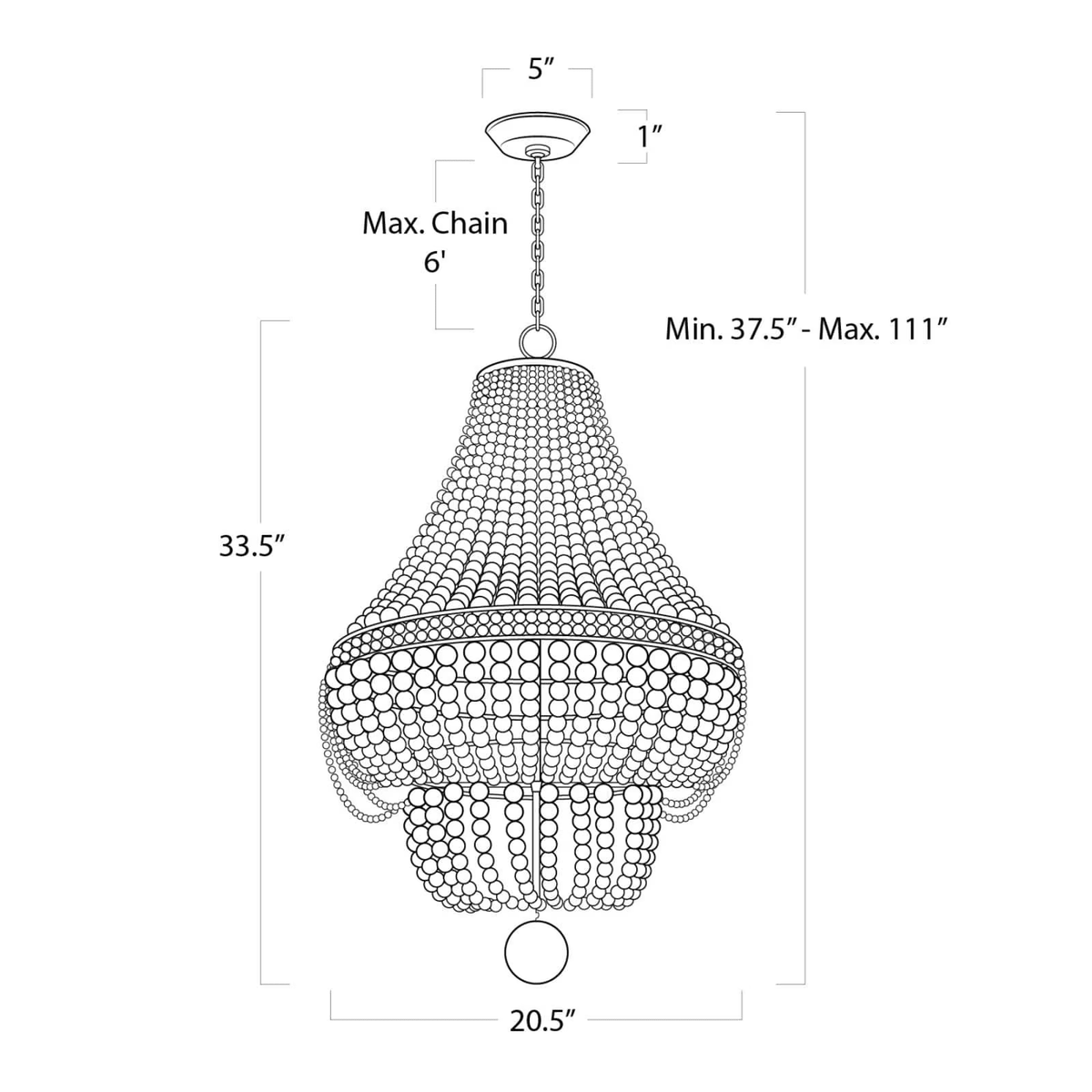 Marisol Chandelier - Whitecasivra