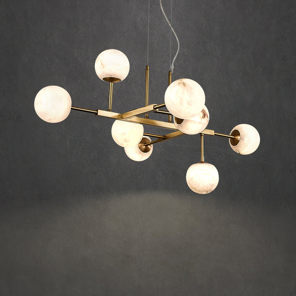 Maytoni Uva Alabaster Chandelier - L 41.3″Glodcasivra