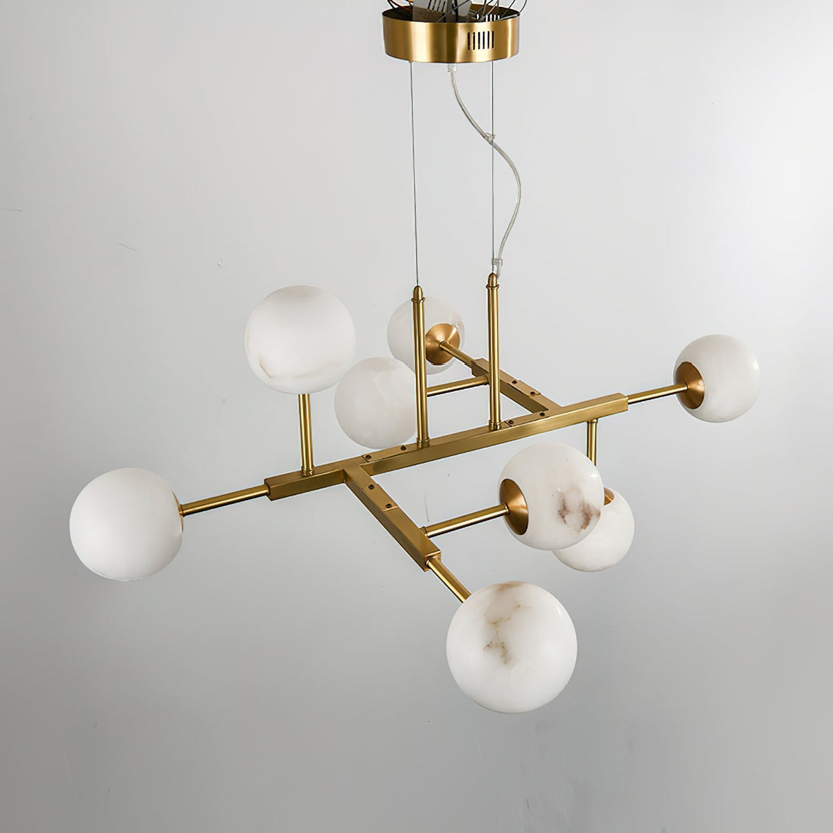 Maytoni Uva Alabaster Chandelier - L 41.3″Glodcasivra