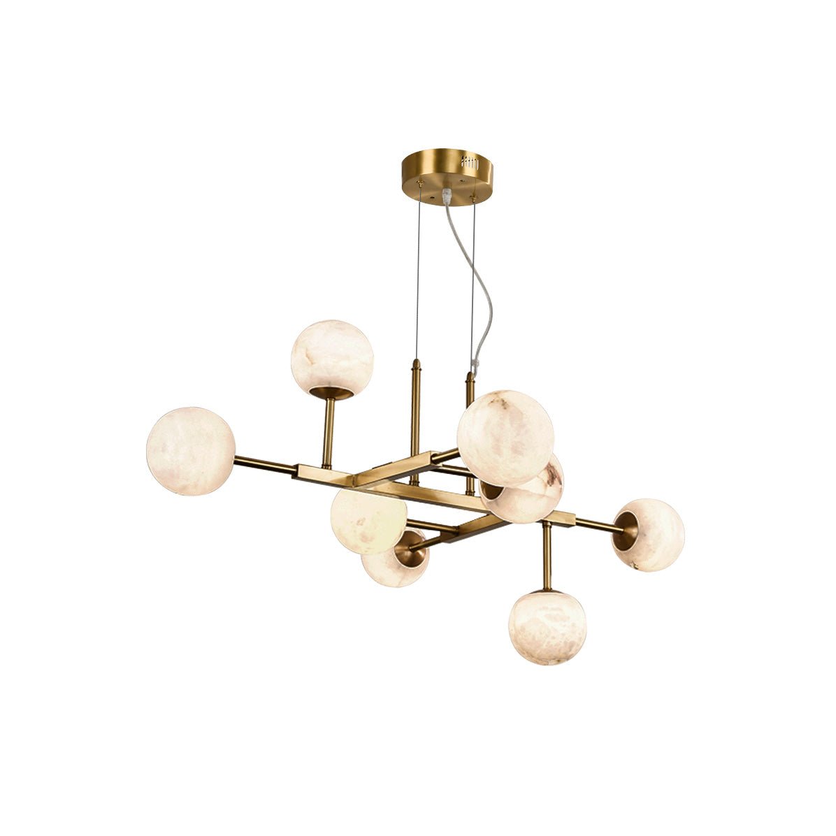 Maytoni Uva Alabaster Chandelier - L 43.3″Glodcasivra