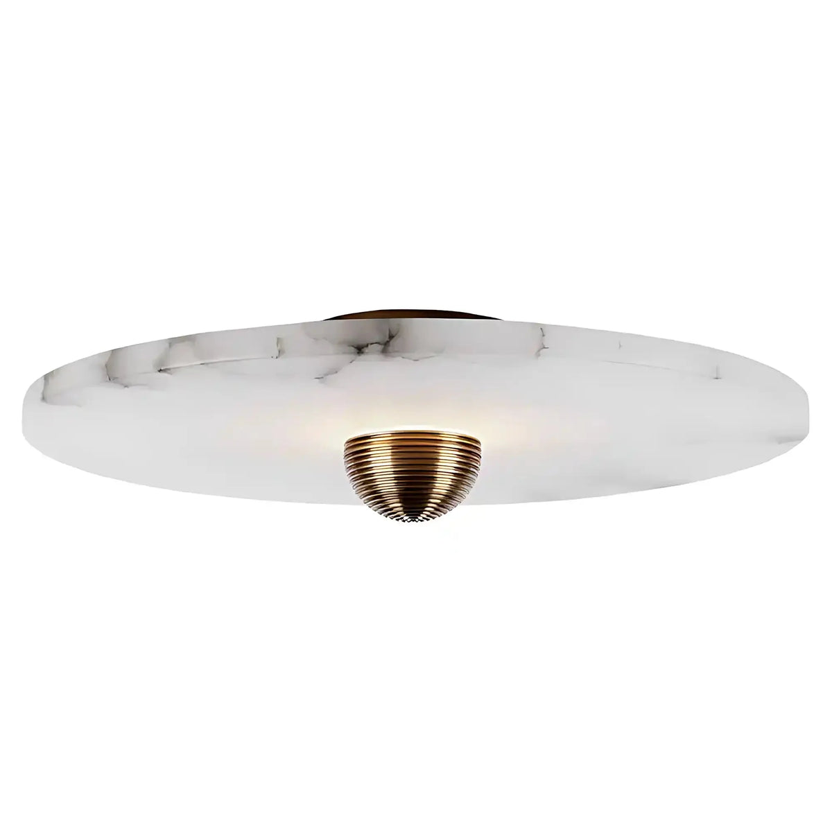 Median Alabaster Flush mount Wall Sconce - Bronze11''Dcasivra