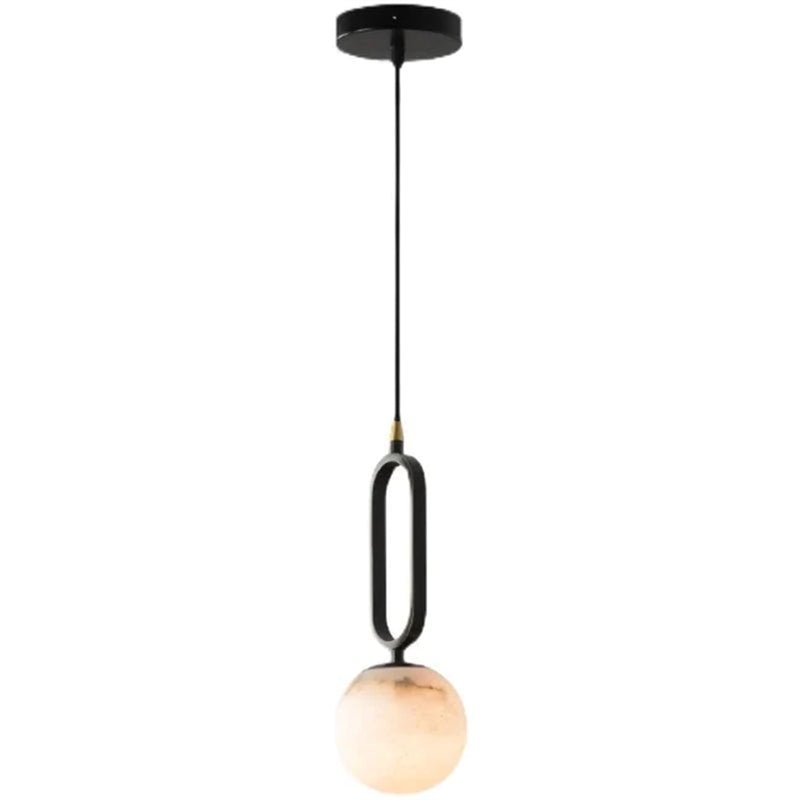 Merlin Phoenix Alabaster Sphere Pendant Light, Modern Pendant Lighting - casivra