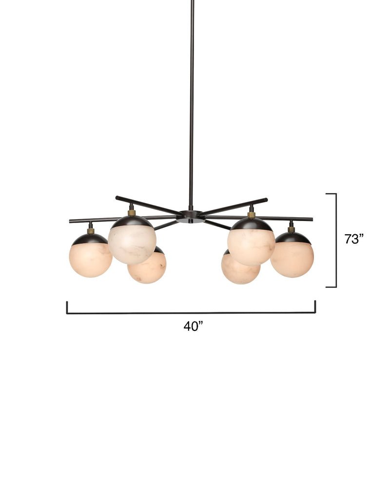 Metro Alabaster 6 Light Chandelier - casivra