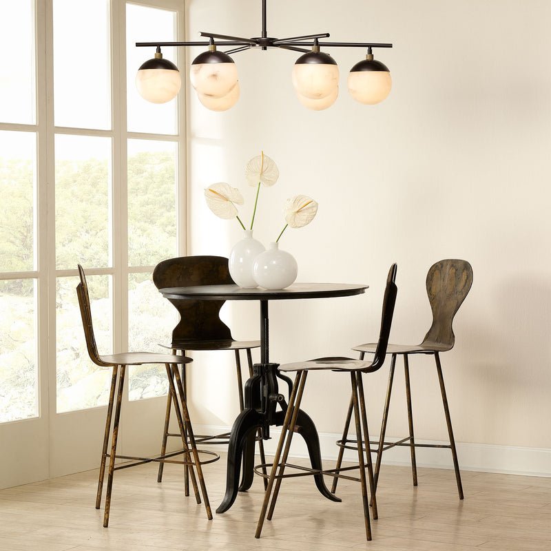 Metro Alabaster 6 Light Chandelier - casivra