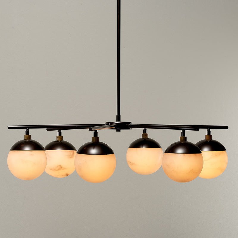 Metro Alabaster 6 Light Chandelier - casivra