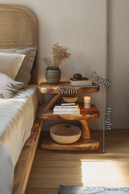 Mid Century Handcrafted Wooden Side Table For Furniture Decor