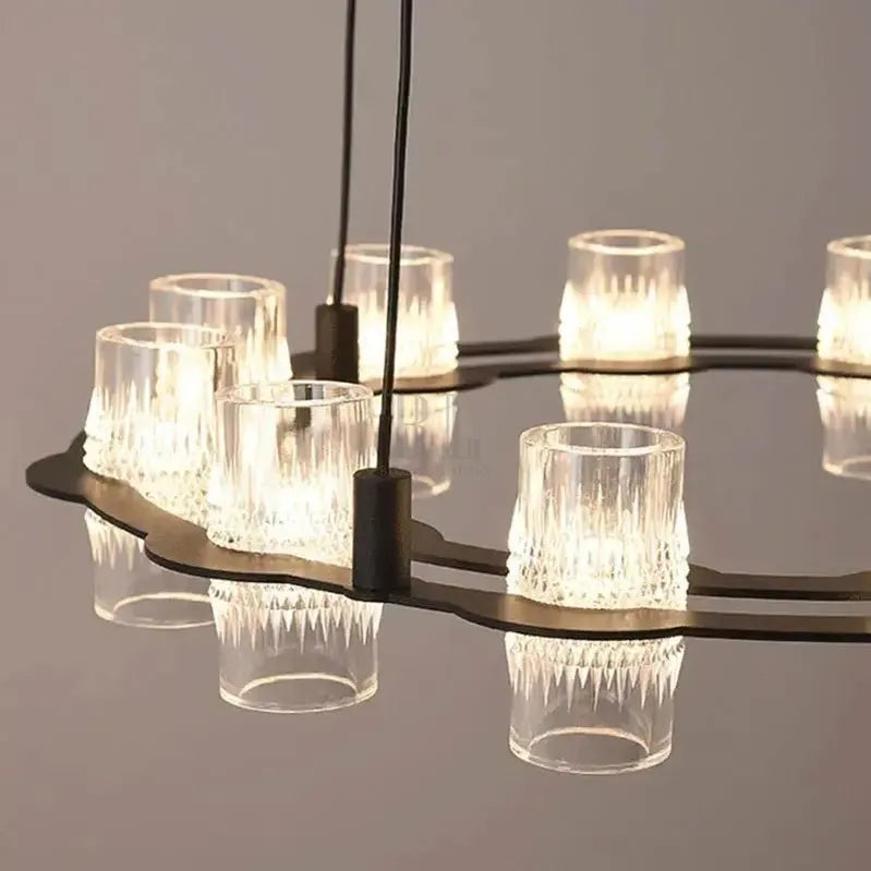 Misty 2 - Layer Ring Modern Retro Chandelier - 32 Lightscasivra