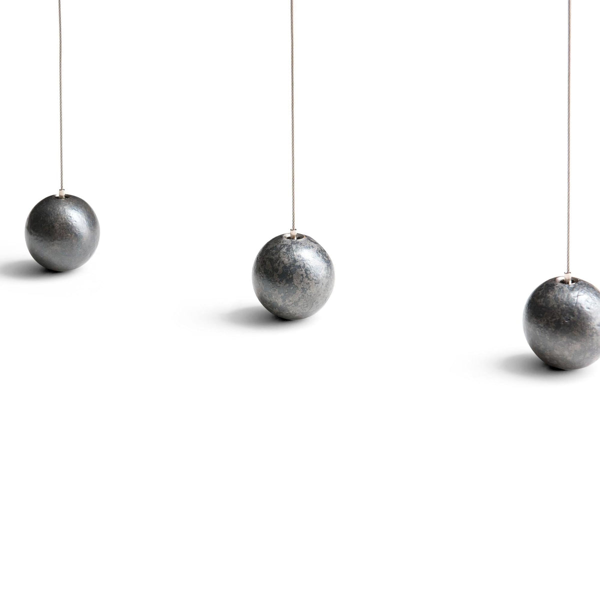 Modern 6 - Light Vertical Glass Globe Ceiling Chandelier - L27.5"*W4.5"*H220"(69.85cm*W11.43cm*H558.8cm)Warm Lightcasivra