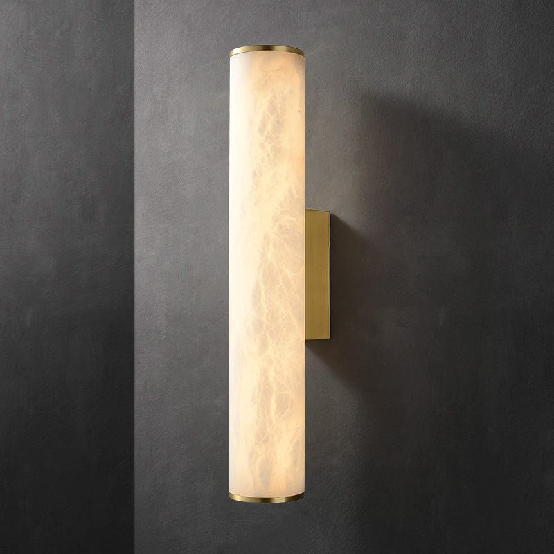 Modern Alabaster Bathroom Sconce - SmallBrasscasivra