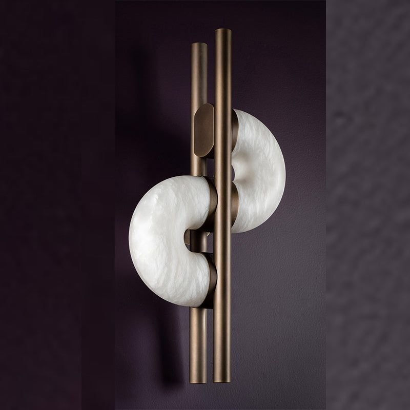 Modern Alabaster Global Wall Sconce - casivra