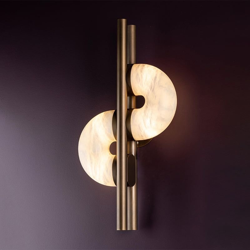 Modern Alabaster Global Wall Sconce - casivra