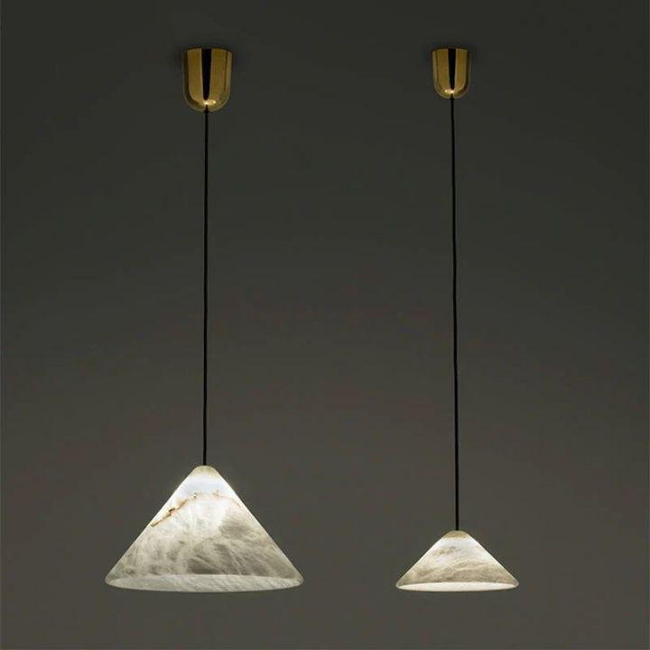 Modern Alabaster Kitchen Island Pendant Light - Small - D7.87"casivra