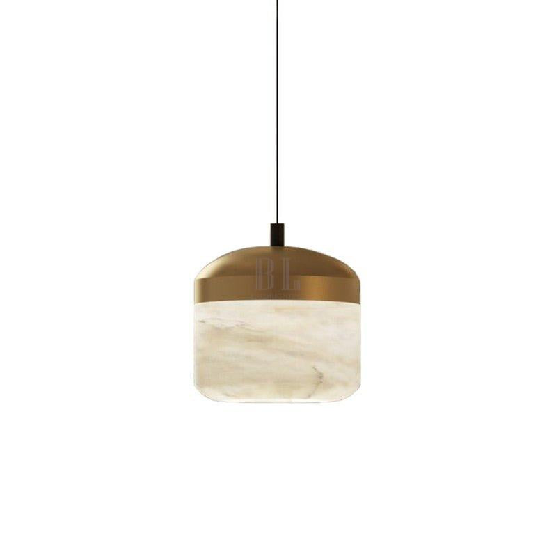 Modern Alabaster Pendant Lamp For Staircase, Kitchen Pendant Light - 1 Lightcasivra