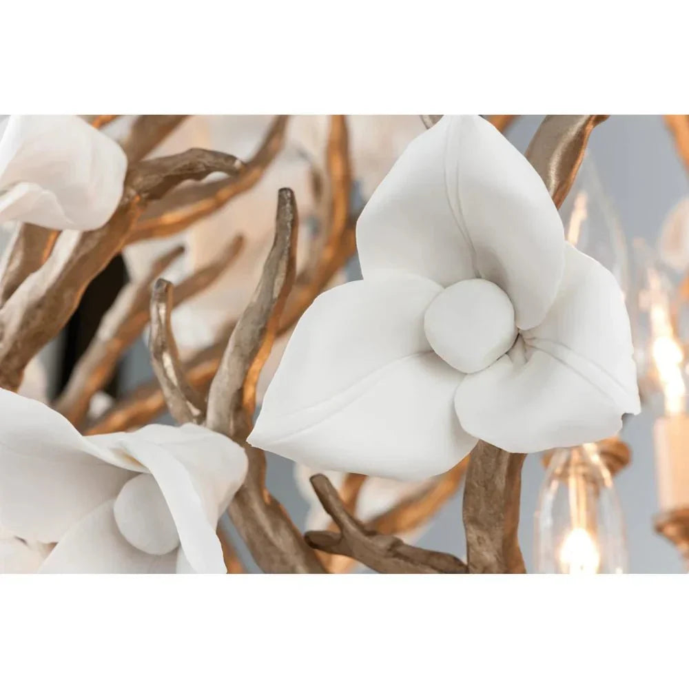 Modern Art Design Lily Ceramic Flower Chandelier for Low-ceiling-casivra-casivra