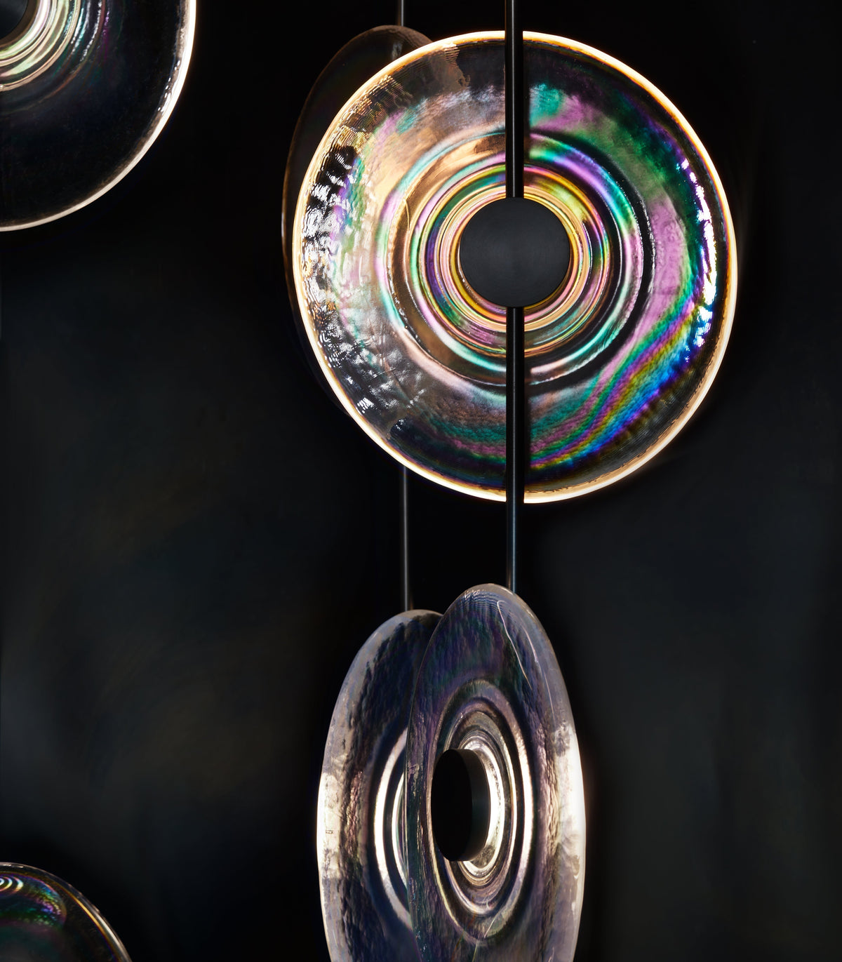 Modern Art Design Radiant Glass Chandelier - Single Pendant/3 Pieces/D12.5"*H48"Brasscasivra