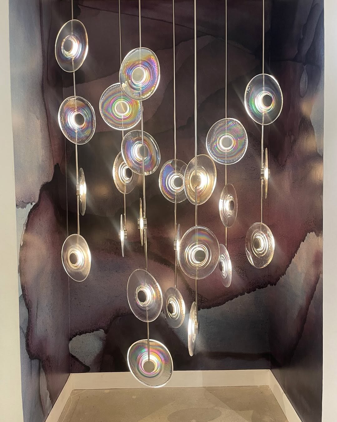 Modern Art Design Radiant Glass Chandelier - Single Pendant/3 Pieces/D12.5"*H48"Brasscasivra