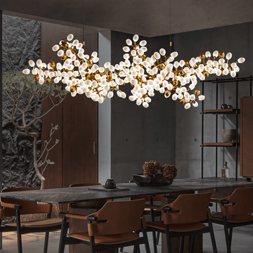 Modern Artistic Linear Elegant Grape Extra Large Chandelier - 70.9" Lcasivra