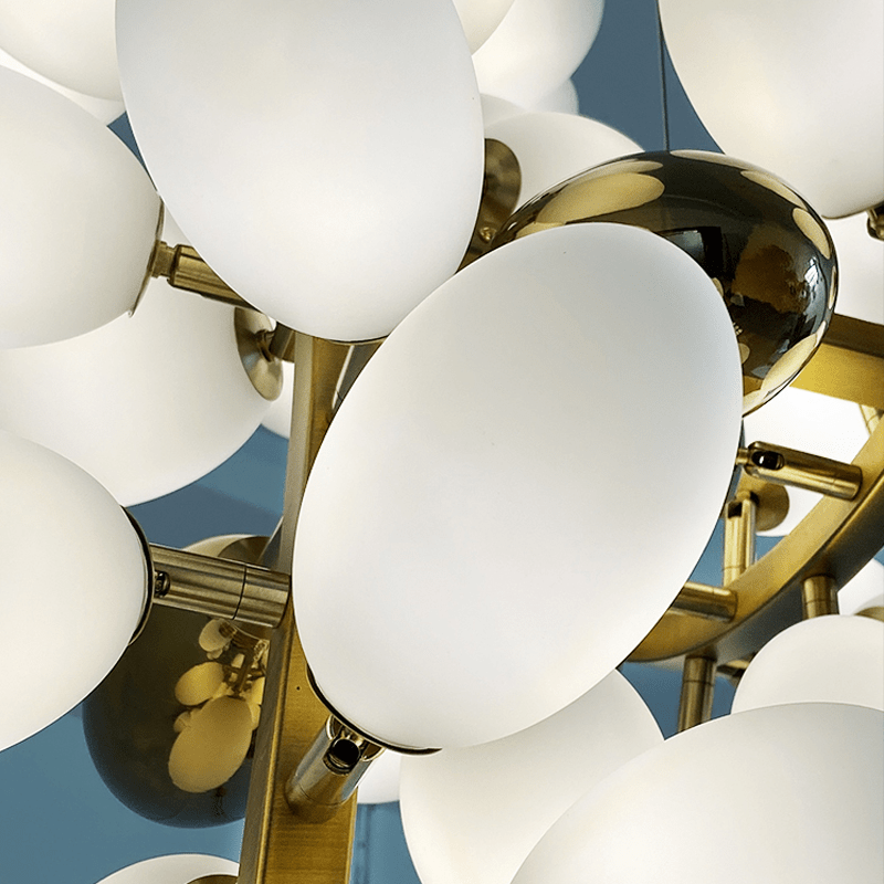 Modern Artistic Linear Elegant Grape Extra Large Chandelier - 70.9" Lcasivra