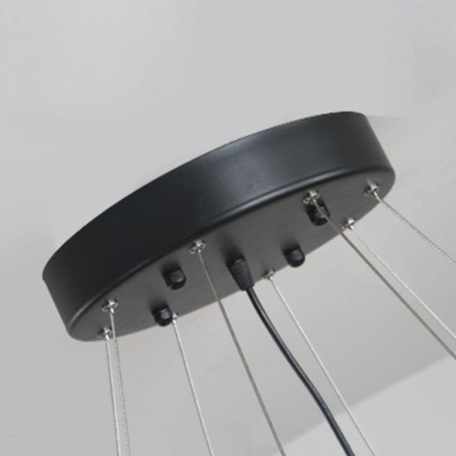 Modern Classic Black Crystal Round Chandelier 24"/ 32"/40" - W40" X H16"casivra