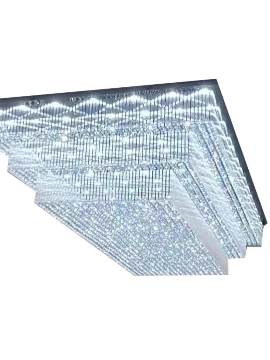Modern Extra 2/3 Tiered Flush Mount Crystal Chandelier for Large Area-Chandeliers-casivra-casivra