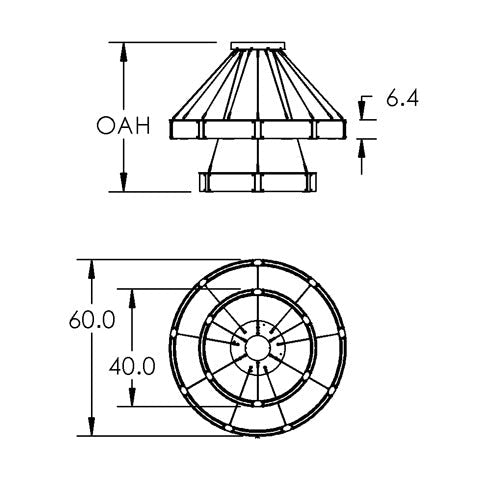 Modern Light Luxury Two-tier Glass Ring Chandelier - D40"*+D60"/53kgChromeWarm Lightcasivra