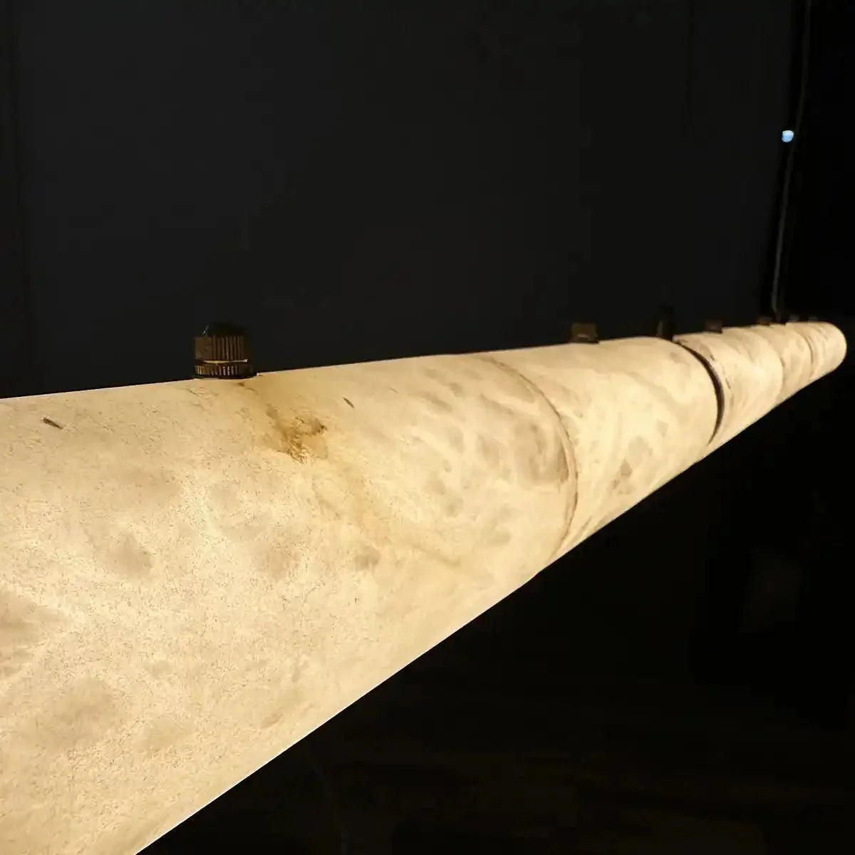 Modern Linear Alabaster Chandelier, Chandelier Over Dining Table - 47.24''Lcasivra