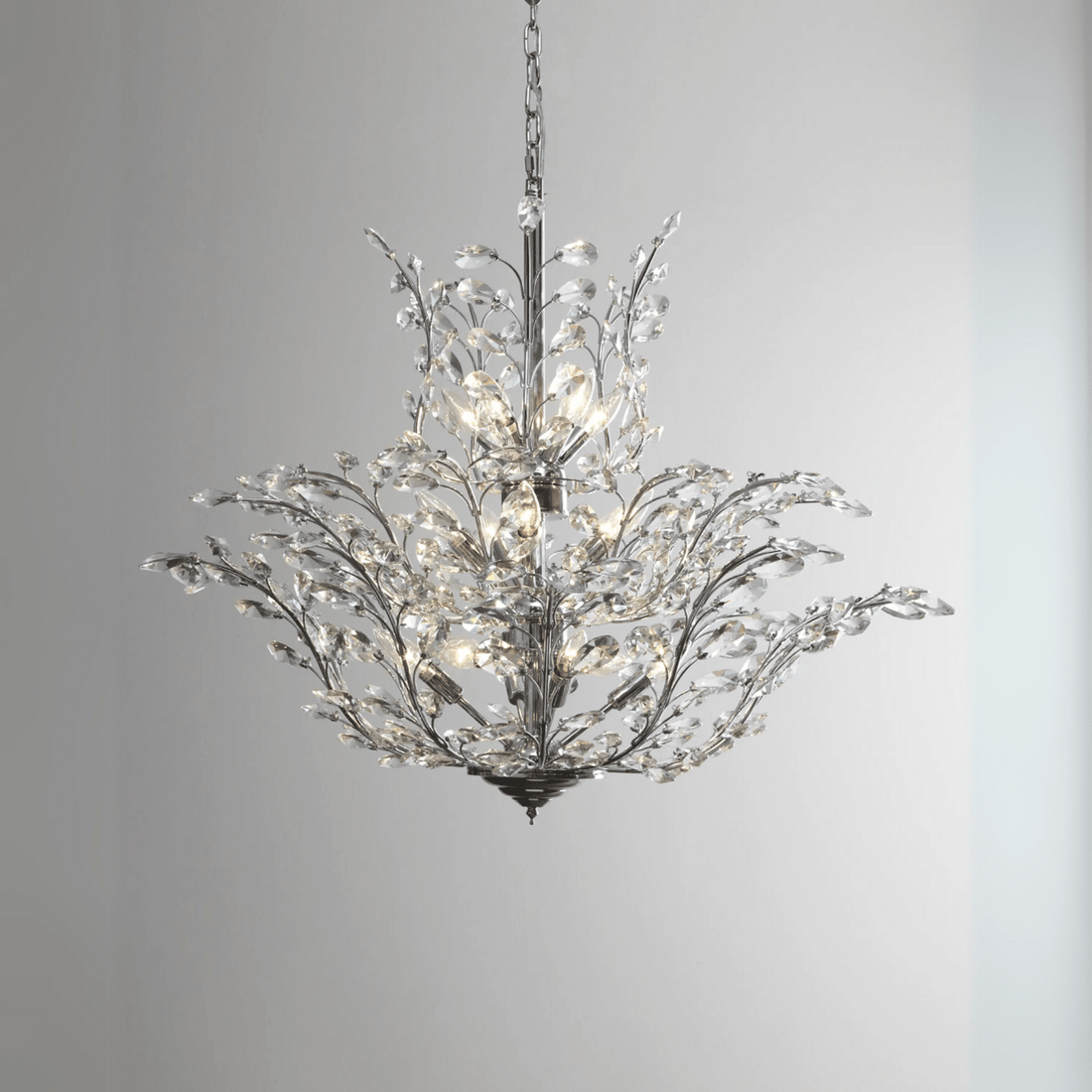 Modern Luxury Branches Crystal Chandelier for Low - ceiling - 18 Lights/D39"*H39"(D99cm*H99cm)Warm Lightcasivra