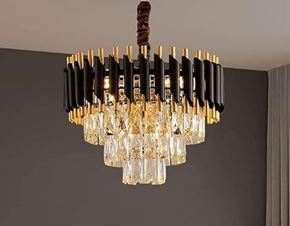 Modern Luxury Multi - Tier Oval/Round Crystal Tiered Chandelier - Oval/L31.5"*W11.8"*H11.8"/3 TiersWarm Lightcasivra
