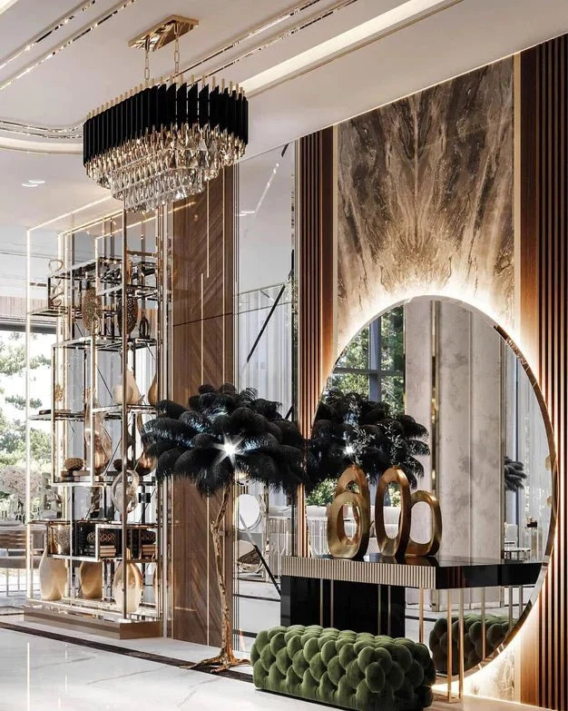 Modern Luxury Multi - Tier Oval/Round Crystal Tiered Chandelier - Oval/L31.5"*W11.8"*H11.8"/3 TiersWarm Lightcasivra
