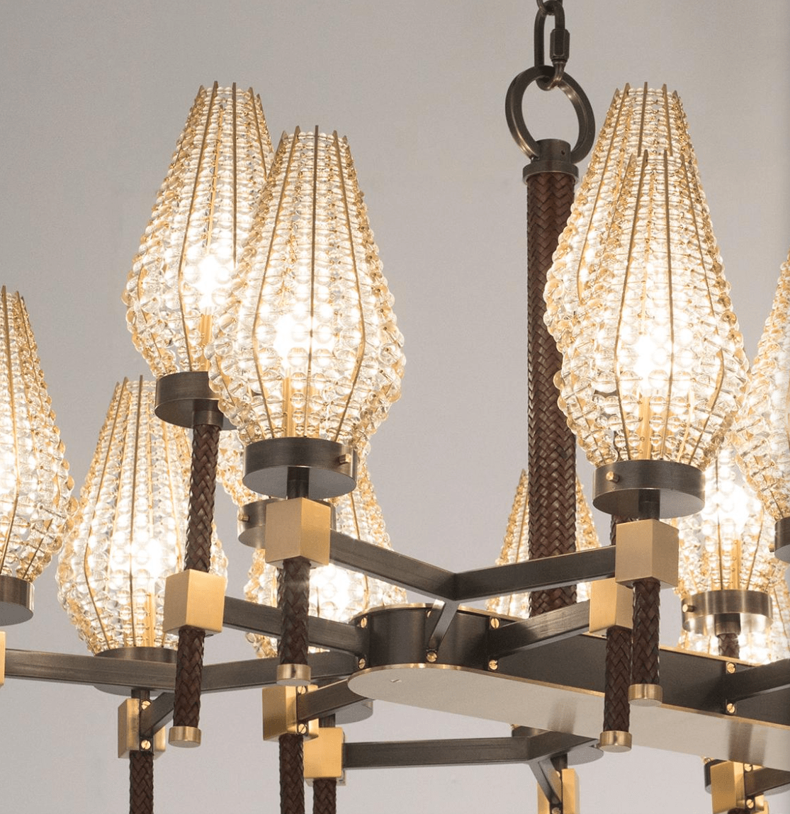 Modern Rectangular Crystal Shade Chandelier for Dining Room - L63"*W27.56"*H31.5"(L160cm*W70cm*H80cm)casivra