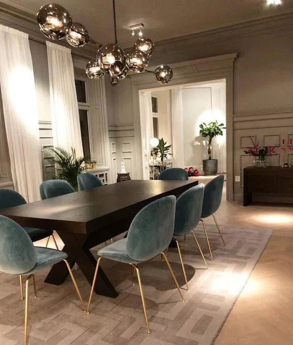 Modern Sputnik Smoky Gray/Amber Glass Branch Chandelier for Kitchen Island/Dining Room - 8 Globes/W89.76"*D33.07"*H22.8"Brass Finish/Clear GlassWarm Lightcasivra