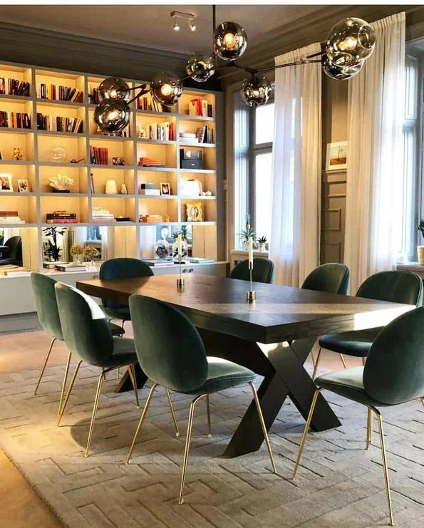 Modern Sputnik Smoky Gray/Amber Glass Branch Chandelier for Kitchen Island/Dining Room - 8 Globes/W89.76"*D33.07"*H22.8"Brass Finish/Clear GlassWarm Lightcasivra