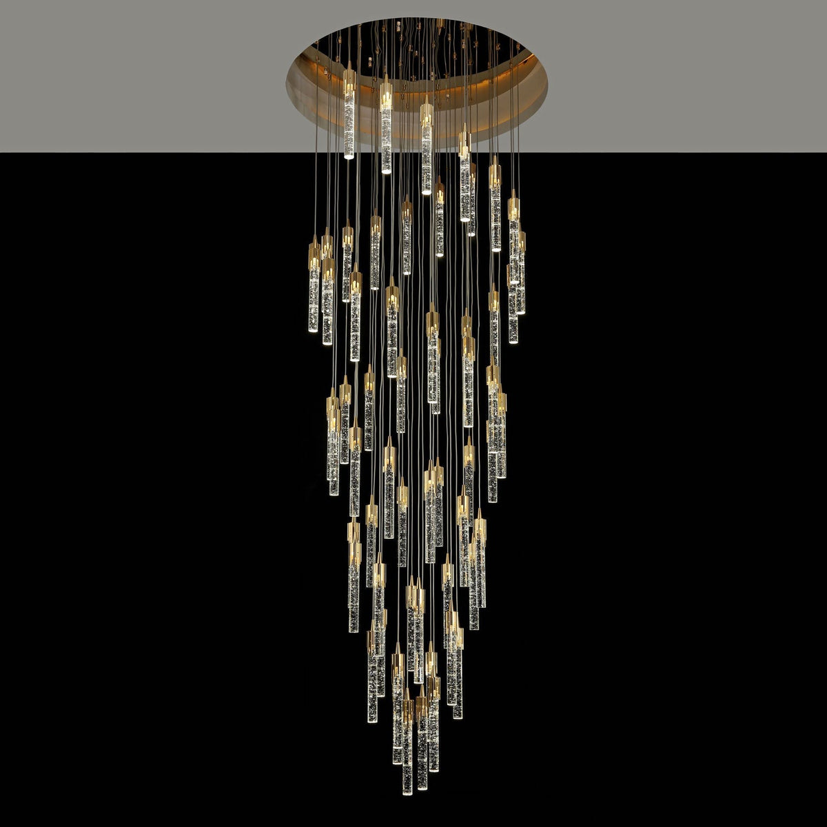 Modern Stair Light Foyer Staircase Hall Ceiling Lamps Spiral Stair Chandelier Crystal Droplight Luxury Hall Decoration Lights-Chandeliers-casivra-casivra