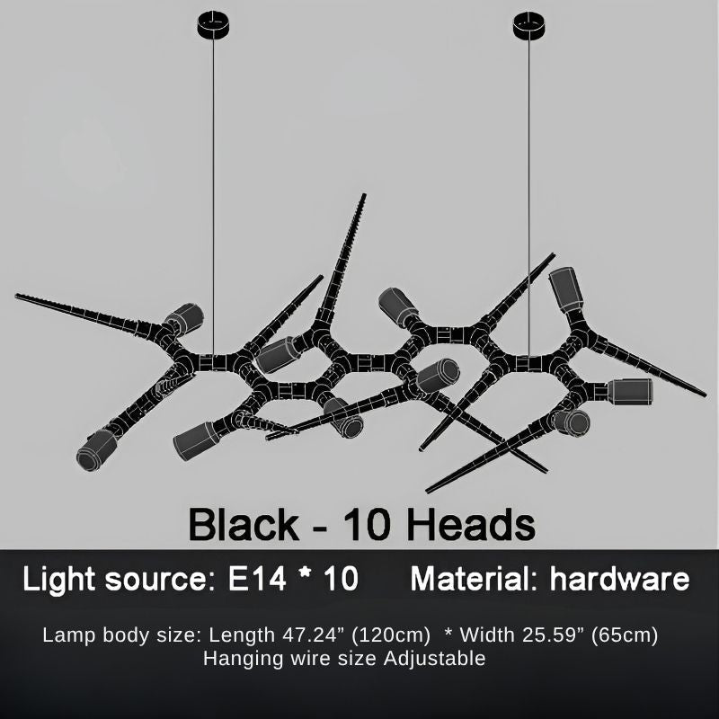 Modern Trendy Dining Room Lighting - 177” (L450cm)Warm light 3000Kcasivra