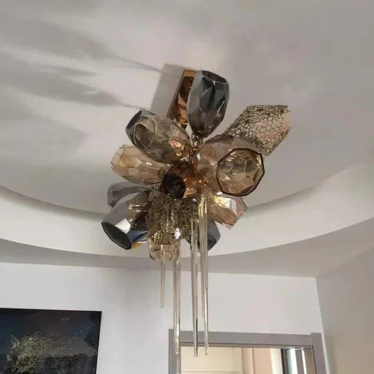 Modern Wine Glass Shape Chandelier Italian Light Luxury Light Fixture for Dining Room/Living Room-Chandeliers-casivra-casivra