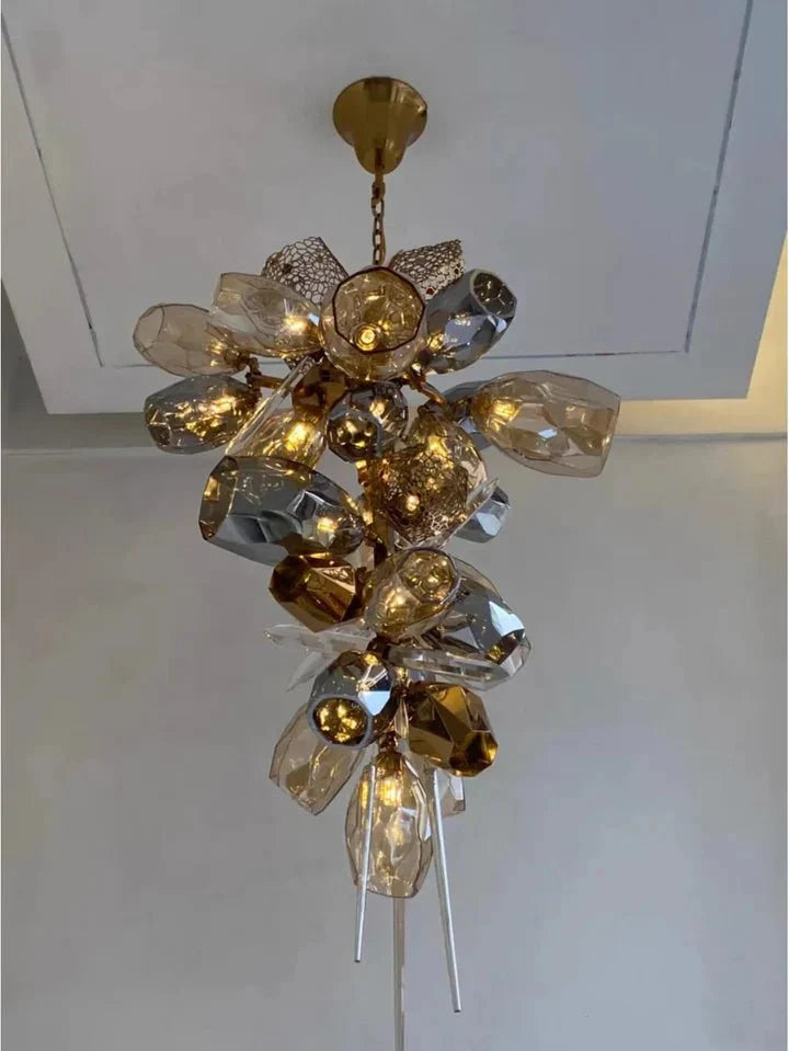 Modern Wine Glass Shape Chandelier Italian Light Luxury Light Fixture for Dining Room/Living Room-Chandeliers-casivra-casivra