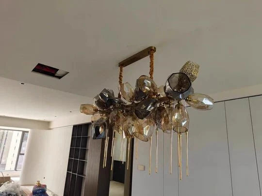 Modern Wine Glass Shape Chandelier Italian Light Luxury Light Fixture for Dining Room/Living Room-Chandeliers-casivra-casivra