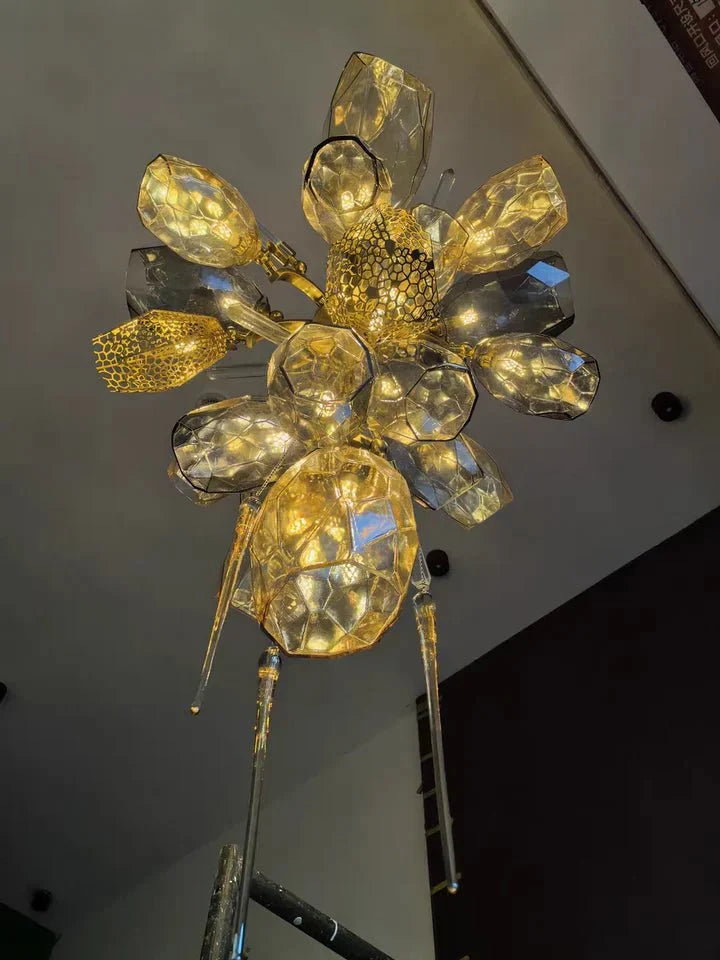 Modern Wine Glass Shape Chandelier Italian Light Luxury Light Fixture for Dining Room/Living Room-Chandeliers-casivra-casivra