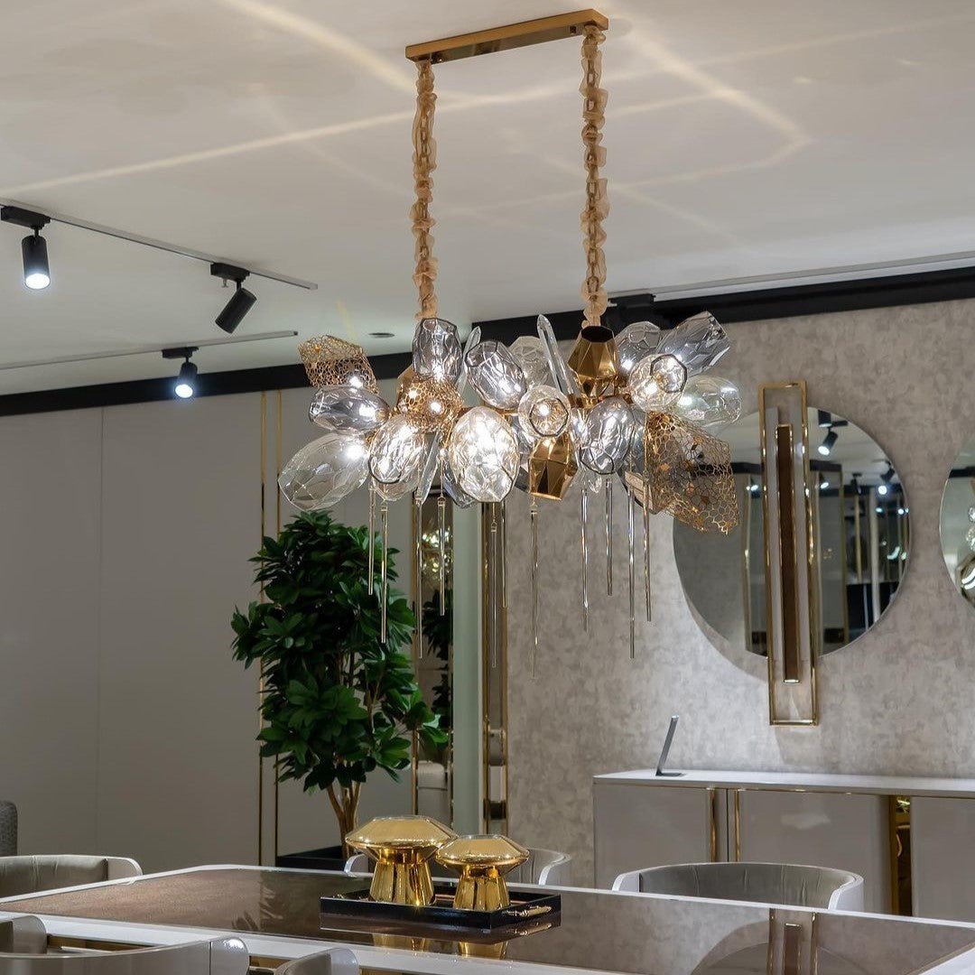 Modern Wine Glass Shape Chandelier Italian Light Luxury Light Fixture for Dining Room/Living Room-Chandeliers-casivra-casivra
