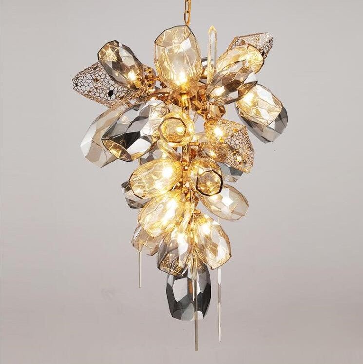 Modern Wine Glass Shape Chandelier Italian Light Luxury Light Fixture for Dining Room/Living Room-Chandeliers-casivra-Vertical/D31.5"*H53.1"/28kg-Gold-Warm Light-casivra