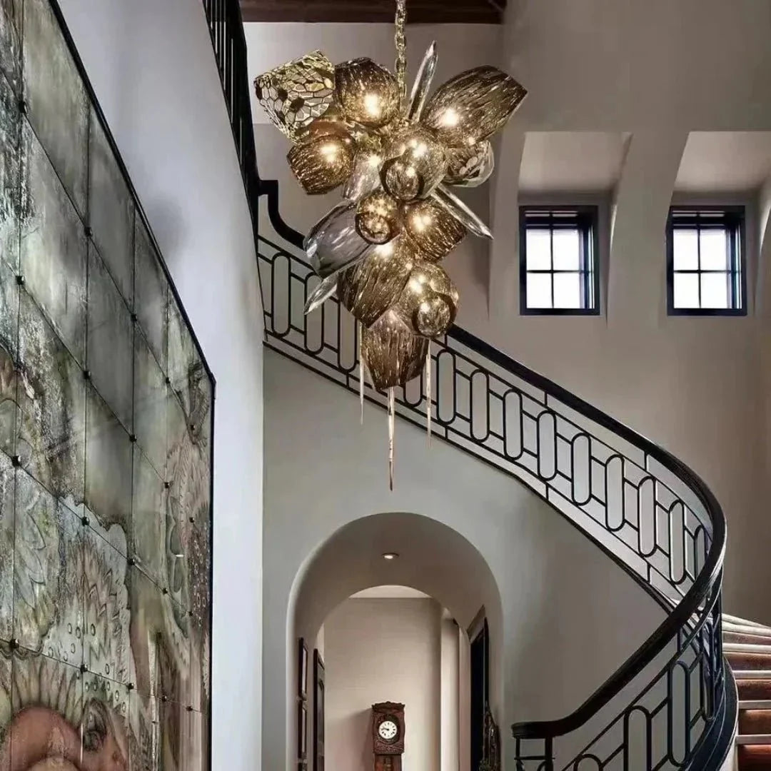Modern Wine Glass Shape Chandelier Italian Light Luxury Light Fixture for Dining Room/Living Room-Chandeliers-casivra-casivra