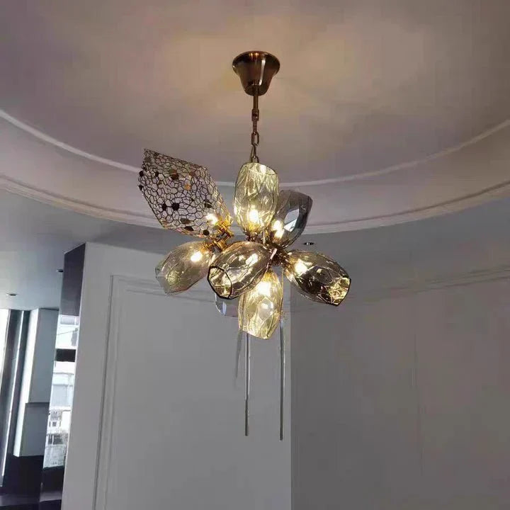 Modern Wine Glass Shape Chandelier Italian Light Luxury Light Fixture for Dining Room/Living Room-Chandeliers-casivra-casivra